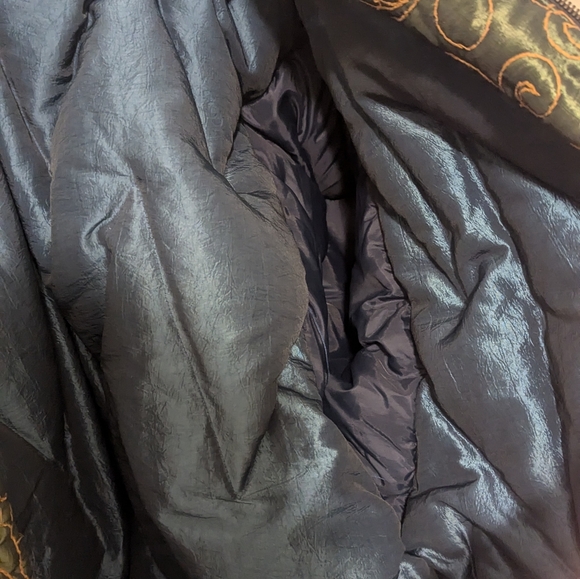 VNT Neiman Marcus Patchwork Down Puffer Coat- Embroidered - Picture 13 of 14